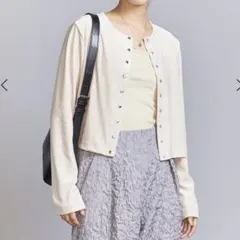 BEAUTY&YOUTH UNITED ARROWS ベロアショートカーディガンのサムネイル