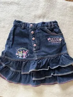 平成レトロ　希少✨メゾピアノ　べリエちゃん　 デニムフリルスカート130