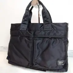 ✨極美品✨PORTER ポーター タンカー ハンドバッグ ナイロン ブラック 黒