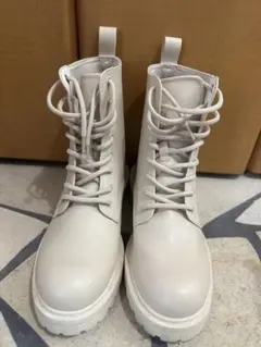 ブーツ 厚底　ホワイト