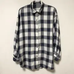 グローバルワーク　チェックシャツ　ブルーのサムネイル