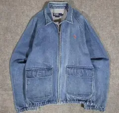 ポロ ラルフローレン　A-2 スタイル　デニムジャケットドリズラー　90Sのサムネイル