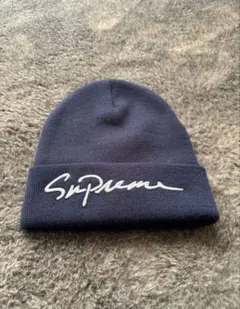 Supreme ネイビー ニット帽