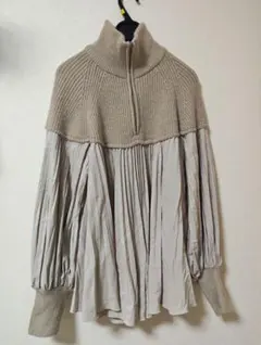 【岡崎紗絵さんコラボ】新品・未使用 COCO DEALプリーツドッキングニット COCO DEAL プリーツドッキングニット岡崎紗絵さんコラボ