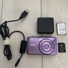 Nikon COOLPIX S3300 パープル デジタルカメラ 動作品 - メルカリ