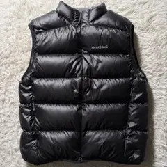 極美品● mont-bellライトアルパイン ダウンベスト ブラック