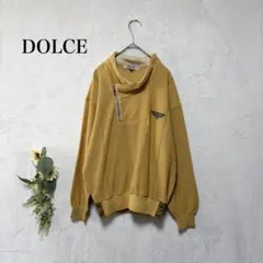 DOLCE　長袖ニット　プルオーバー　ハーフジップ風　イエロー　Ⅳ　L～XL相当のサムネイル