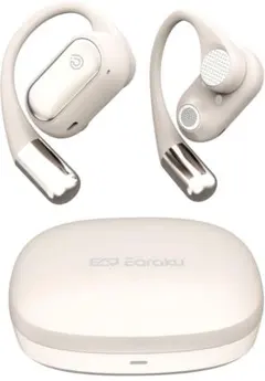 オープンイヤーワイヤレスイヤホン　音漏れ無し　 耳を塞がない ワイヤレスイヤホン