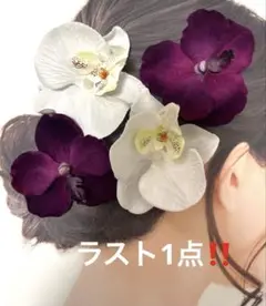 ラスト1点期間限定‼️胡蝶蘭髪飾り