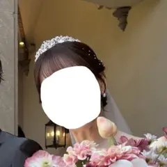 新品未使用 ティアラ シルバー 低め 上品 ブライダル 結婚式