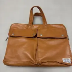 PORTER レザー ショルダーバッグ キャメル
