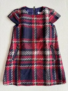 タルティーヌ・エショコラ チェックワンピース 110