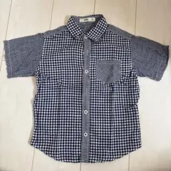 MPS 半袖シャツ 120サイズ チェック柄