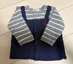 POLO Baby ロンパース カバーオール ネイビー グレーのサムネイル