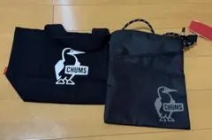 CHUMS トートバッグ 黒 とサコッシュ