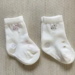 《新品未使用タグ付き》bebe ベビー靴下 8〜10cm 2組セット