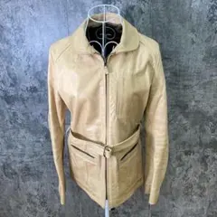 人気✨マカフィーMACPHEE【M】レザージャケット 牛革 ベルト付