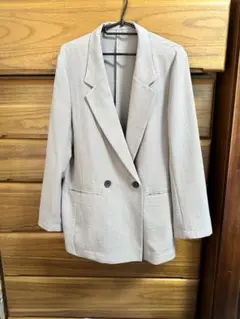 VIS ライトグレー テーラードジャケット Mサイズ