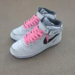 Nike air force 1 ハイカット ホワイト ブラック ジャンク