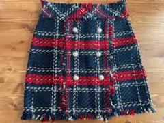 ZARA チェック柄 ミニスカート