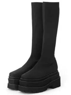 grl ストレッチフラット厚底ロングブーツ[gd1586] 24.0