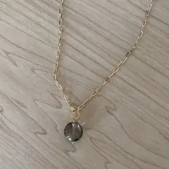 14kgf ネックレス トップ　スモーキールチルクォーツ