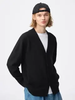 GU ウォッシャブルVネックカーディガン