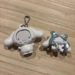 サンリオ　顔ハメキーホルダー　バレエリボンフィギュア シナモン