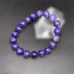 【高品質】天然石パワーストーン　チャロアイトブレスレット　10㎜