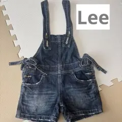 Lee 120 デニム オーバーオール ショートパンツ サロペット刺繍 綿100