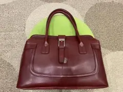 バーガンディトートバッグ