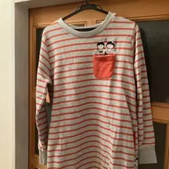 ストライプ長袖トレーナー