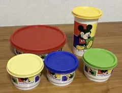タッパーウェア ミッキーマウス 食品保存容器 4個セット - メルカリ