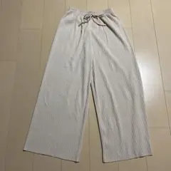 coca リブワイドパンツ long ホワイト