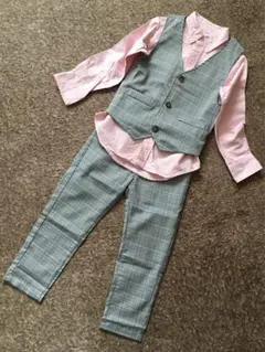 Ralph Lauren ブラウス　フォーマルスーツ 110cm グレーとピンク