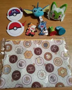 ポケモングッズ　おまとめ　ニャオハ　クリップ　アチゲータ　キーホルダー9点セット