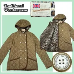 ✨美品✨トラディショナルウェザーウェア キルティング レオパード 34 ベージュ