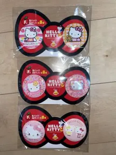ハローキティ happyくじ ハッピーアニバーサリー50th F賞缶バッジ3種