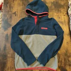 ☆専用☆ Columbia フリースパーカー ネイビー/グレー　サイズＬ　キッズ