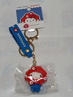 大阪万博サンリオ ミャクミャク立体マスコットキーホルダーハローキティキティちゃん
