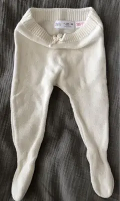 ZARA ホワイト ニットパンツ 68cm