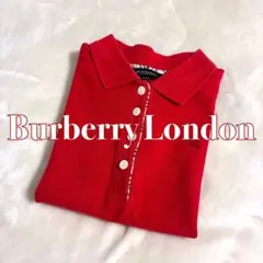 Burberry London ストロベリーレッド 半袖ポロシャツ 140A
