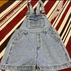 WEGO BROWNY サロペット デニム オーバーオール ショートパンツ　S