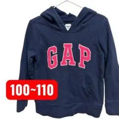 GAP キッズ パーカー ネイビー ピンク100~110