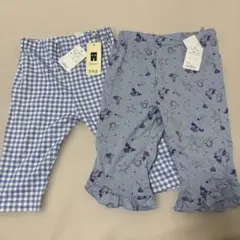 新品　西松屋 5分丈パンツ 2枚セット 120