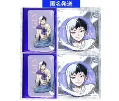 Dr.STONE　ミックスガーデン　きゃらドリ　缶バッジ 硬質カード　ゲン