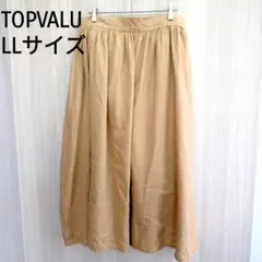 TOPVALU ベージュ フレアスカート LLサイズのサムネイル