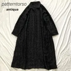 美品✨antiqua patterntorso スキッパー　ロングワンピース