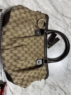 【品番247902】GUCCI☆GGキャンバス 2wayショルダーバッグ