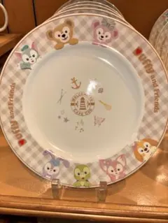 【プレート】ディズニー 25周年 ダッフィー&フレンズ ディズニーベア